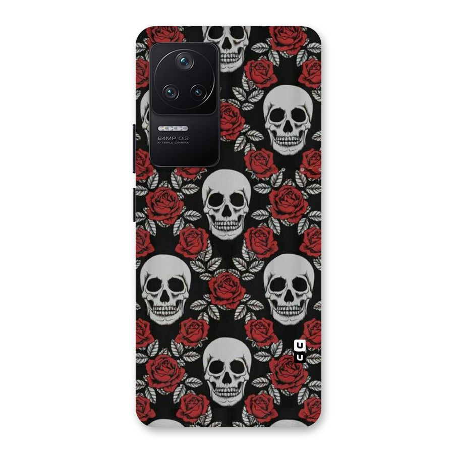 Grey Skulls Back Case for Poco F4 5G