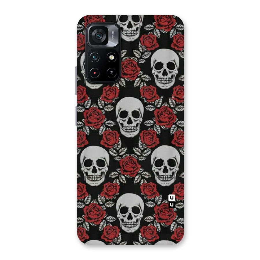 Grey Skulls Back Case for Poco M4 Pro 5G