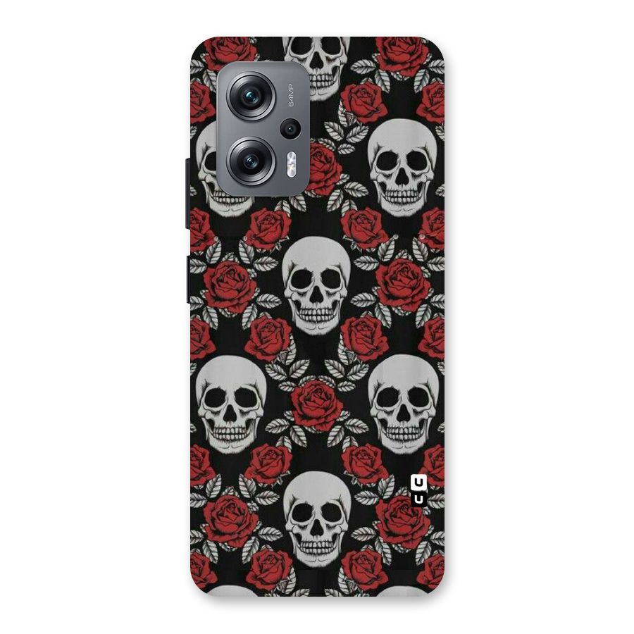 Grey Skulls Back Case for Redmi K50i