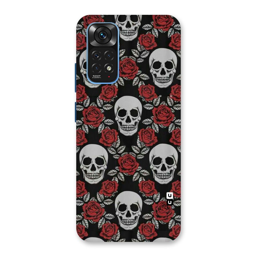 Grey Skulls Back Case for Redmi Note 11S