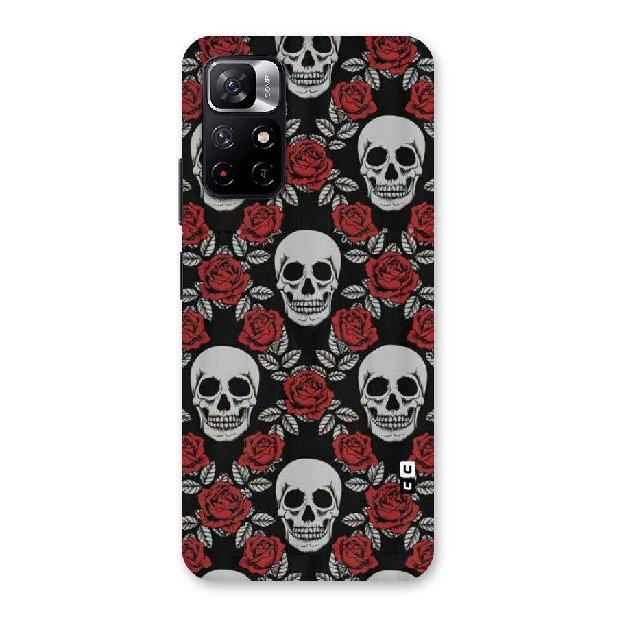 Grey Skulls Back Case for Redmi Note 11T 5G