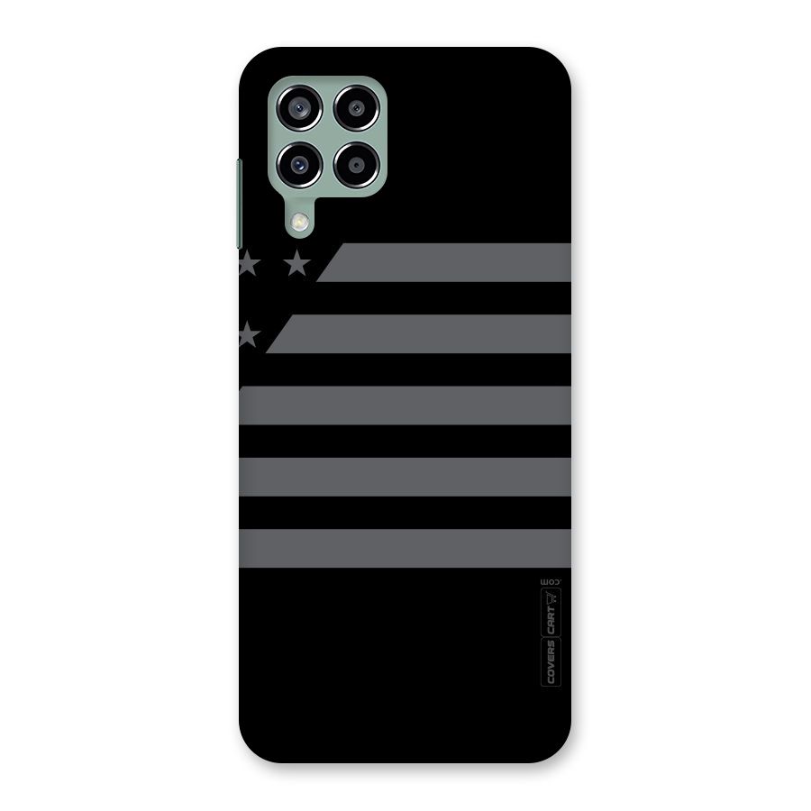 Grey Star Striped Pattern Back Case for Galaxy M33