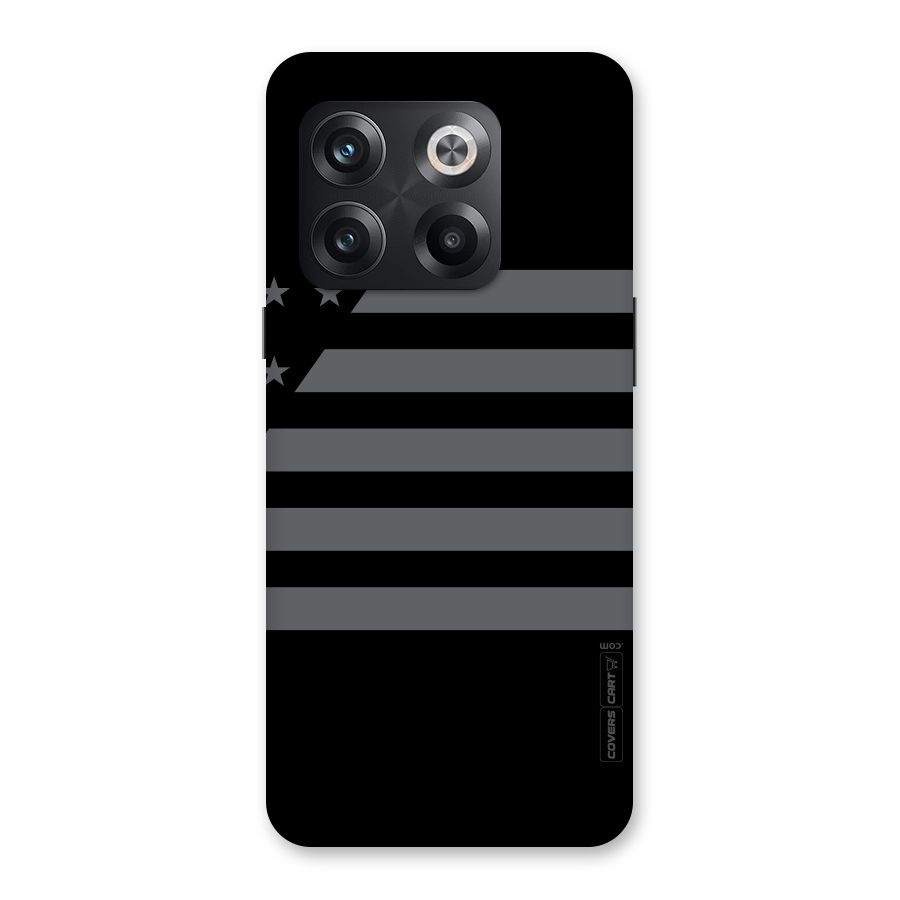 Grey Star Striped Pattern Back Case for OnePlus 10T