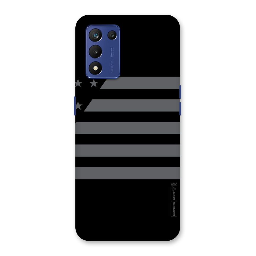 Grey Star Striped Pattern Back Case for Realme 9 5G Speed