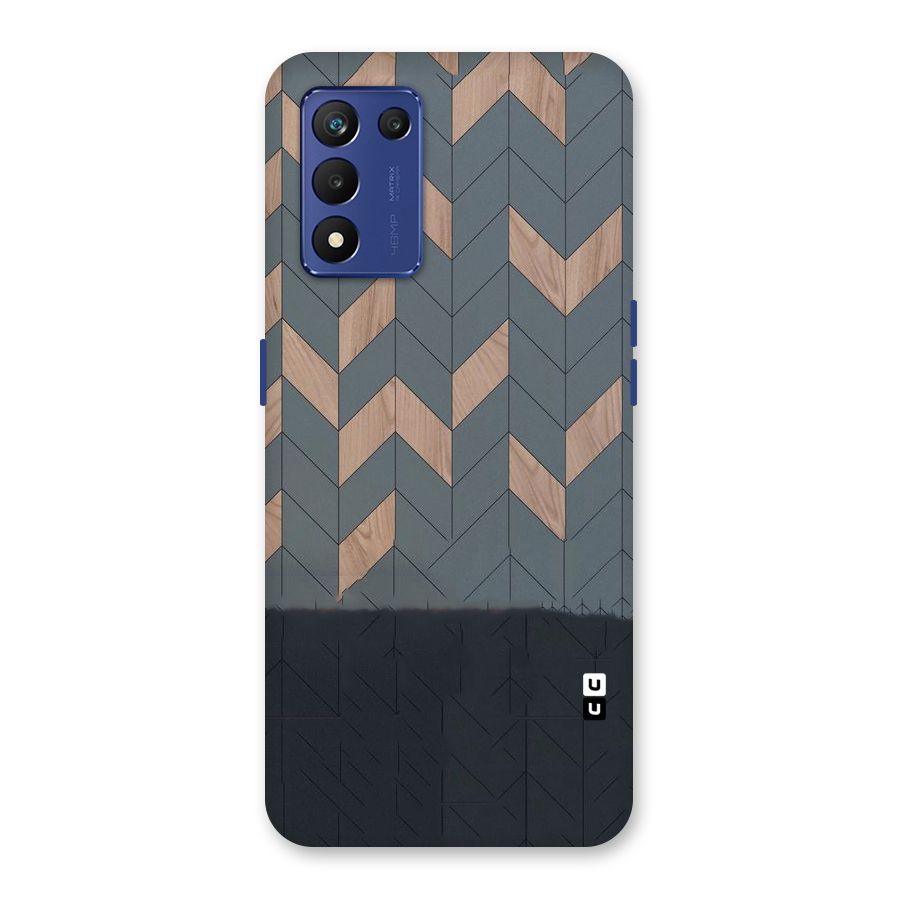 Greyish Wood Design Back Case for Realme 9 5G Speed