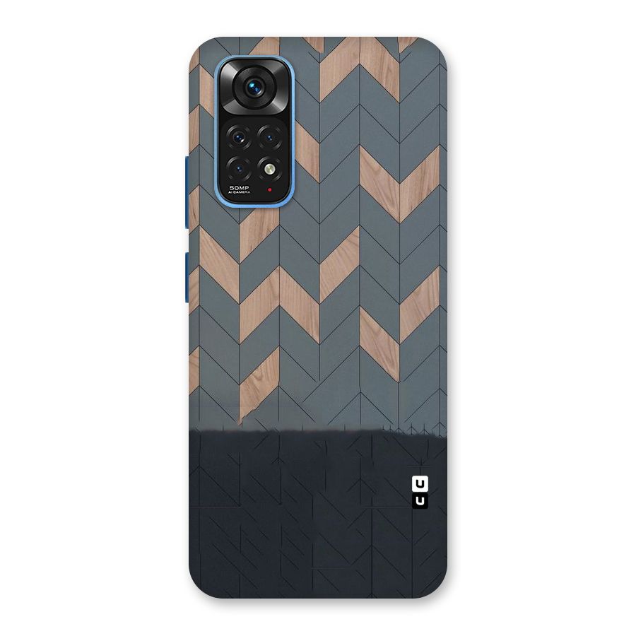 Greyish Wood Design Back Case for Redmi Note 11S