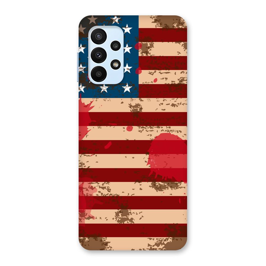 Grunge USA Flag Back Case for Galaxy A23