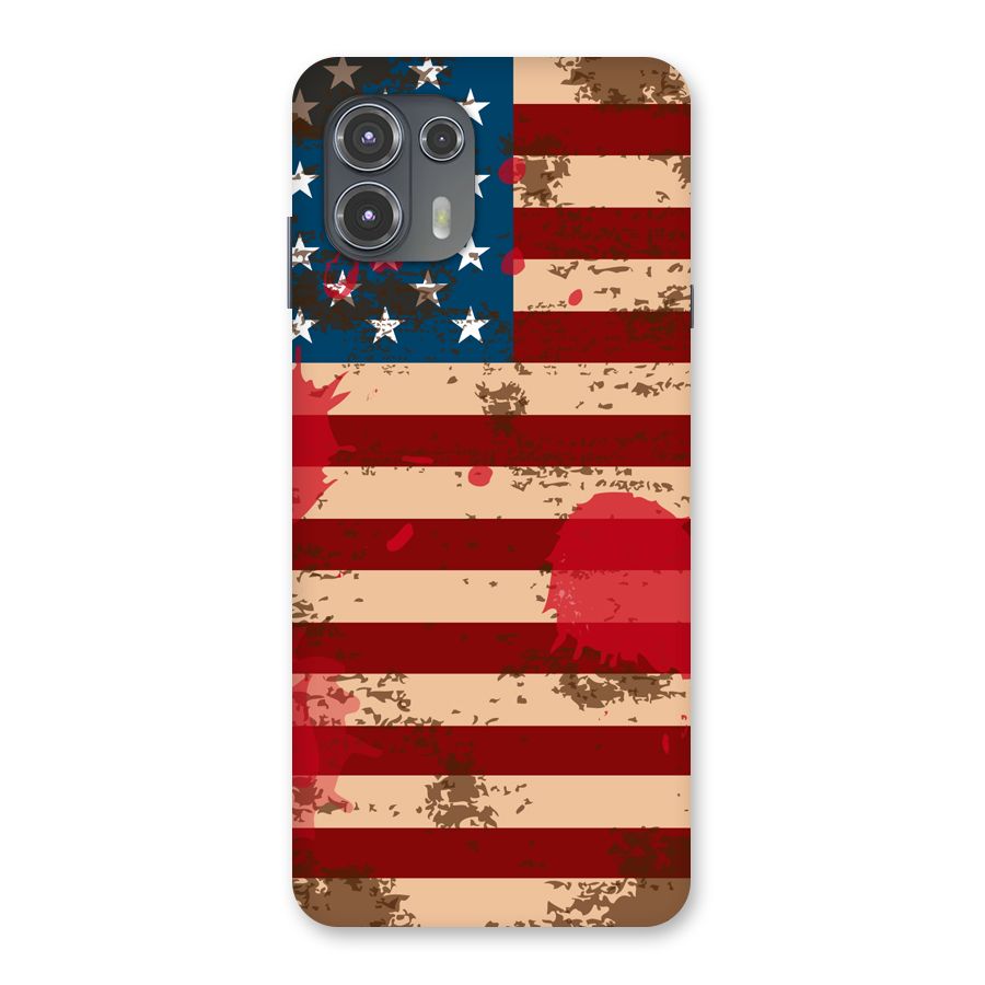 Grunge USA Flag Back Case for Motorola Edge 20 Fusion