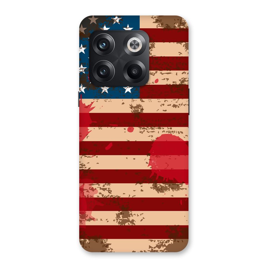 Grunge USA Flag Back Case for OnePlus 10T