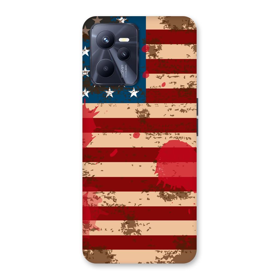 Grunge USA Flag Back Case for Realme C35