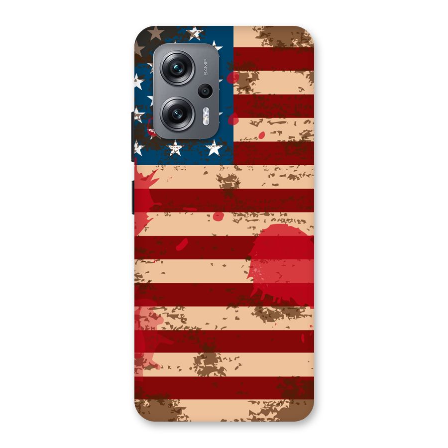 Grunge USA Flag Back Case for Redmi K50i