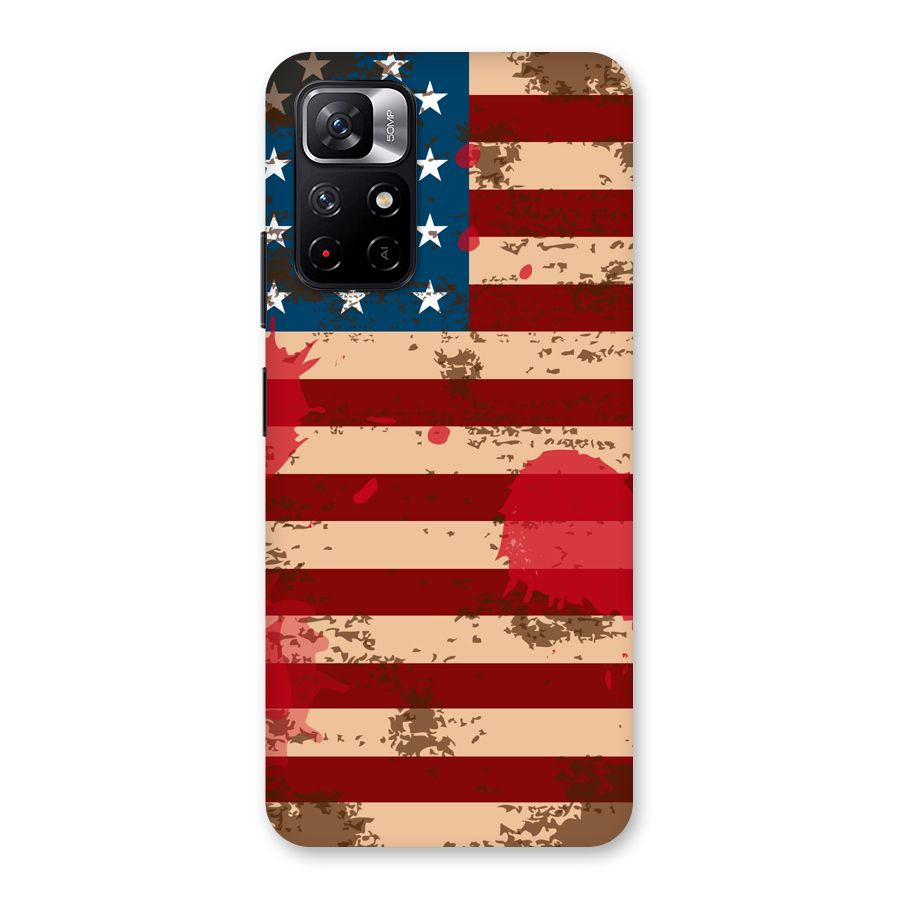 Grunge USA Flag Back Case for Redmi Note 11T 5G