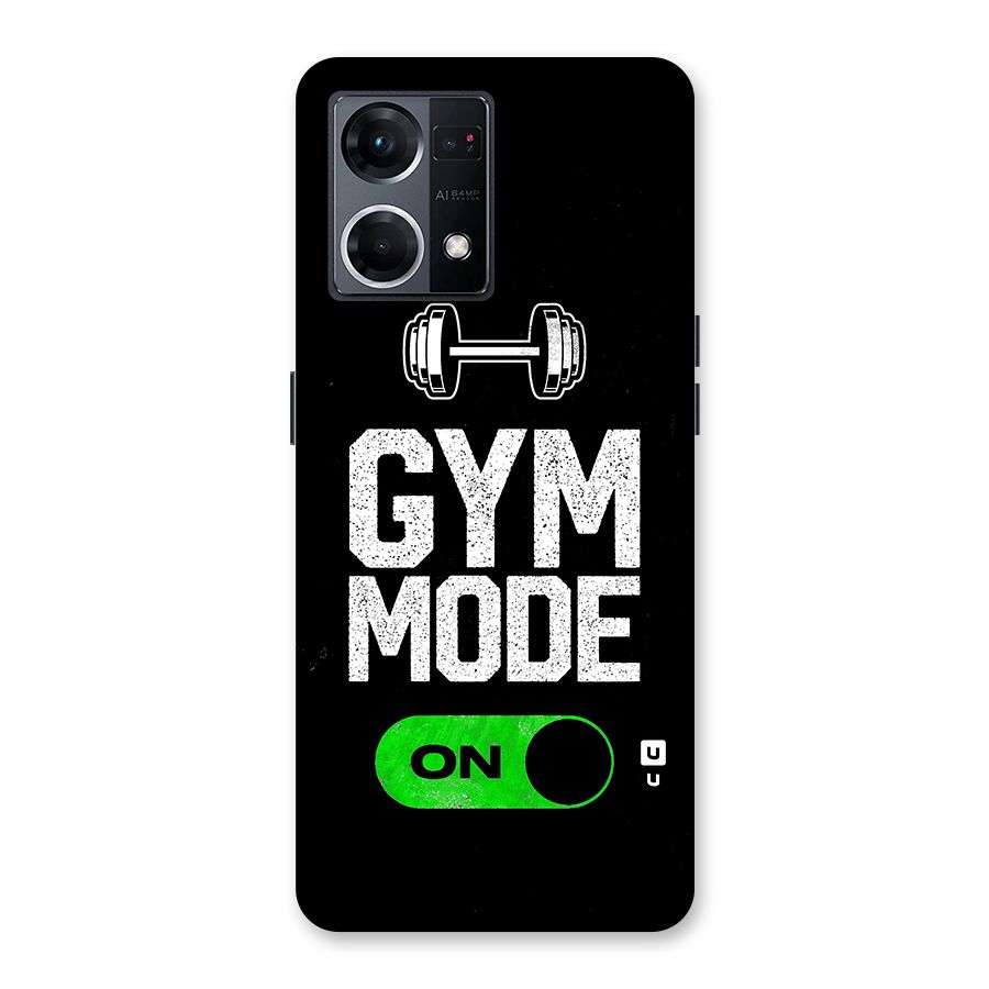 Gym Mode On Glass Back Case for Oppo F21 Pro 5G