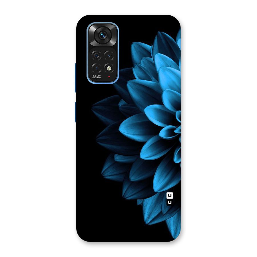 Half Blue Flower Back Case for Redmi Note 11S