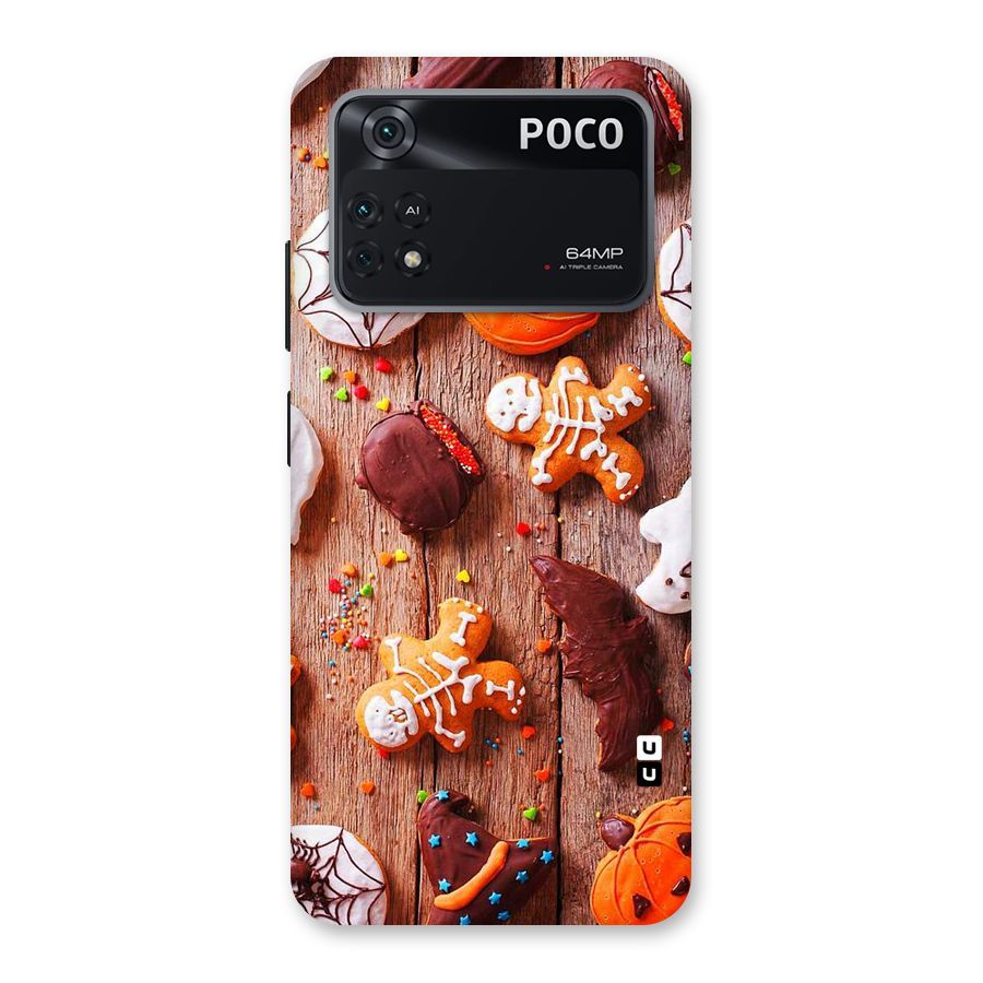 Halloween Chocolates Back Case for Poco M4 Pro 4G