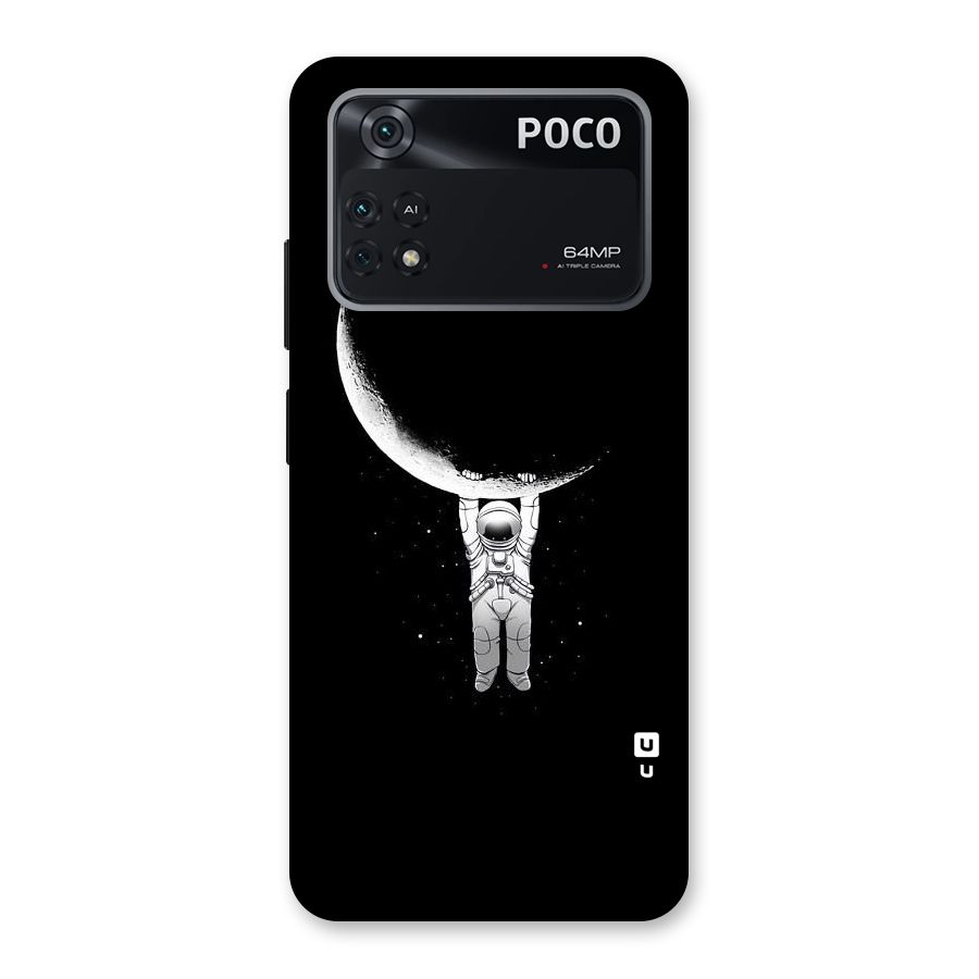 Hanging Astronaut Back Case for Poco M4 Pro 4G