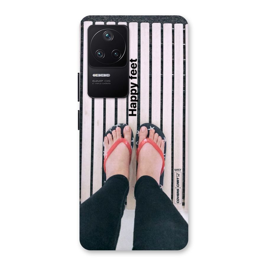 Happy Feet Back Case for Poco F4 5G