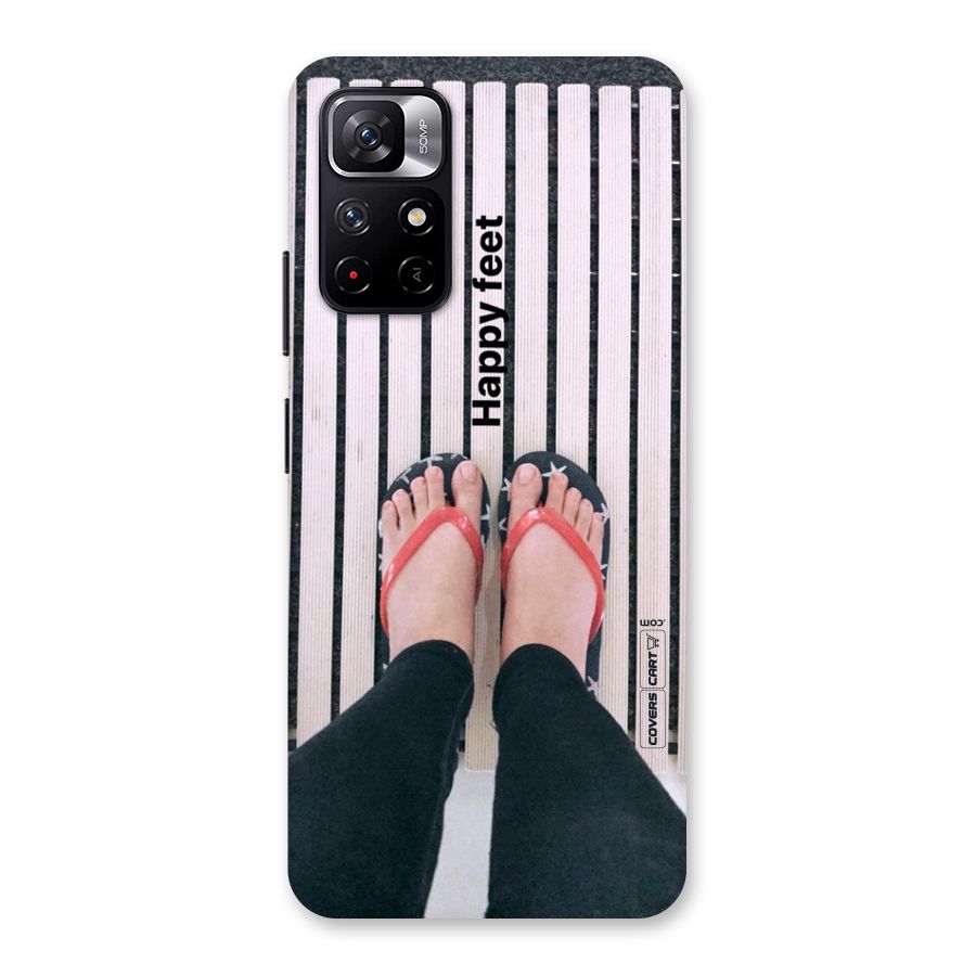 Happy Feet Back Case for Redmi Note 11T 5G