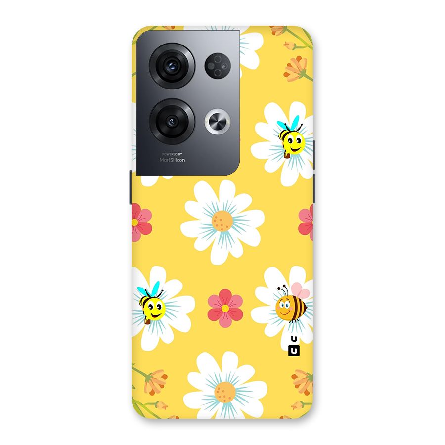 Happy Flowers Back Case for Oppo Reno8 Pro 5G