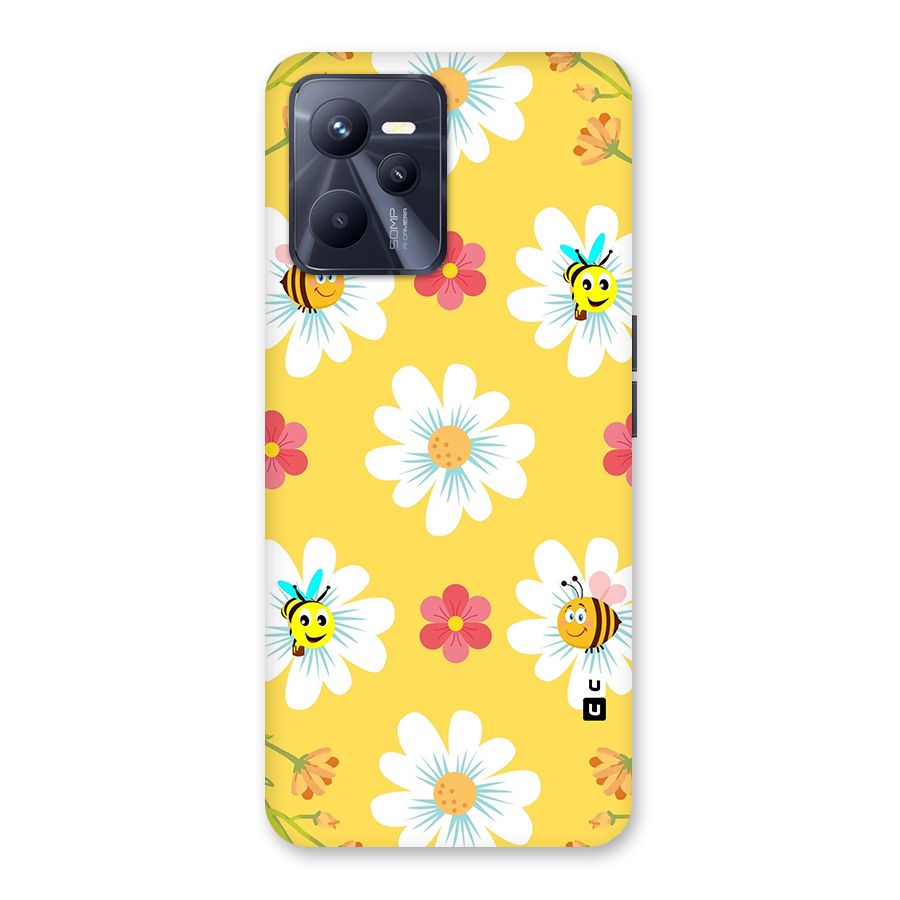 Happy Flowers Back Case for Realme C35