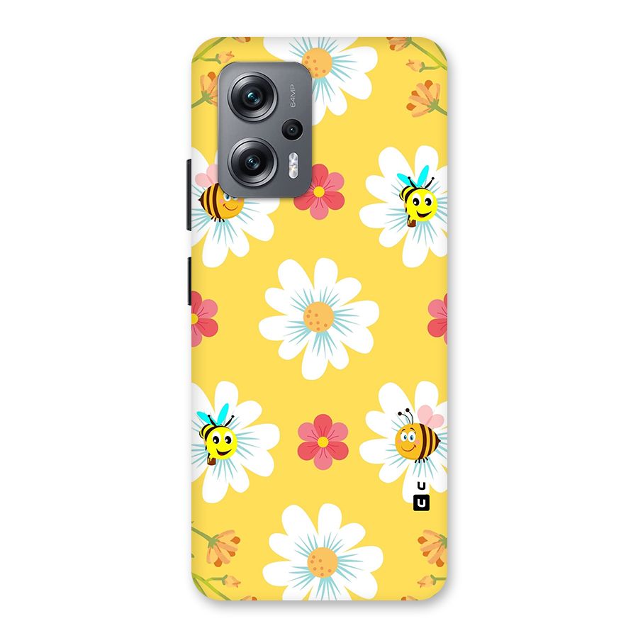 Happy Flowers Back Case for Redmi K50i