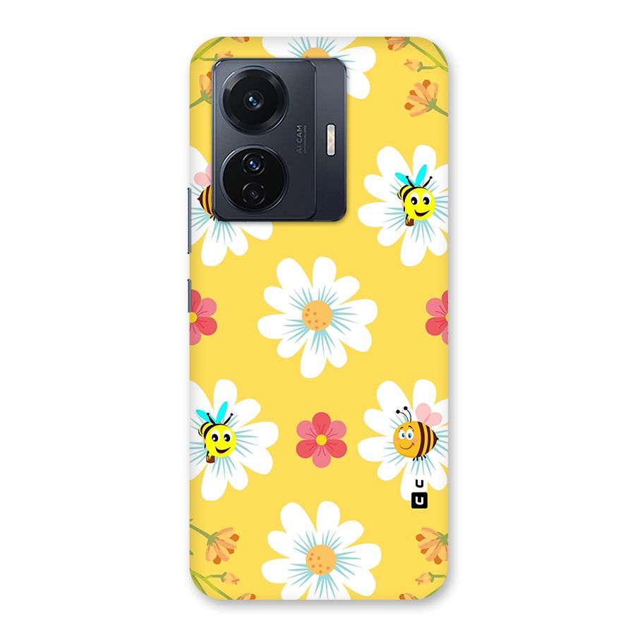 Happy Flowers Back Case for Vivo T1 Pro