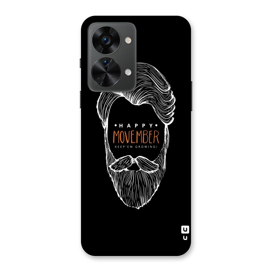 Happy Movember Black Back Case for OnePlus Nord 2T