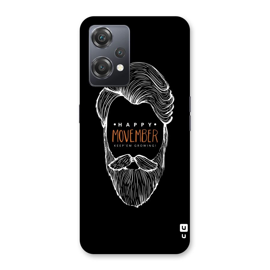 Happy Movember Black Back Case for OnePlus Nord CE 2 Lite 5G