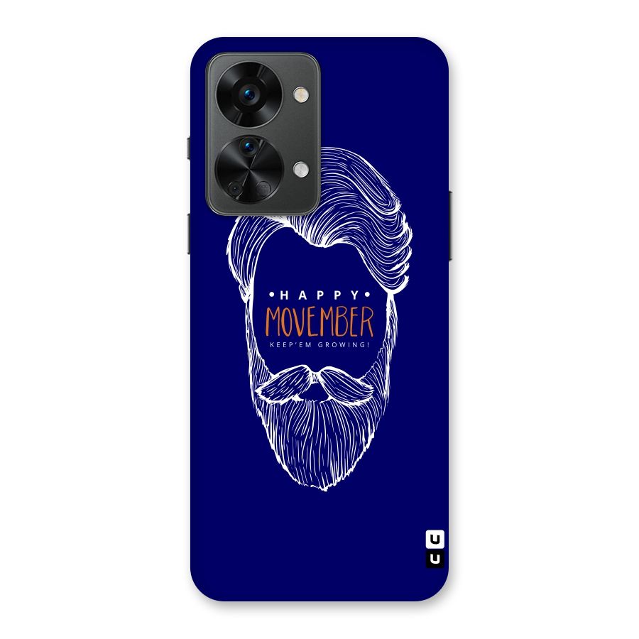 Happy Movember Blue Back Case for OnePlus Nord 2T