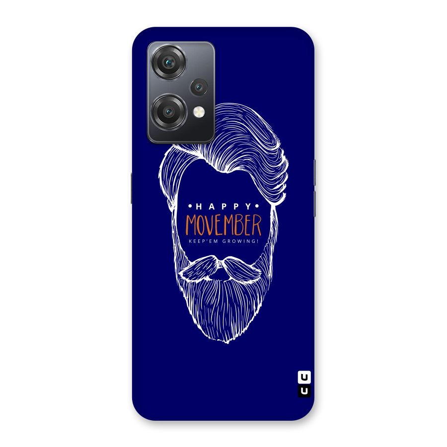 Happy Movember Blue Back Case for OnePlus Nord CE 2 Lite 5G