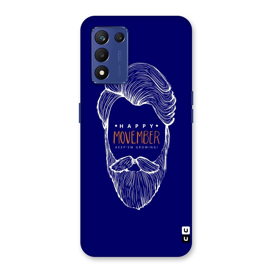 Happy Movember Blue Back Case for Realme 9 5G Speed