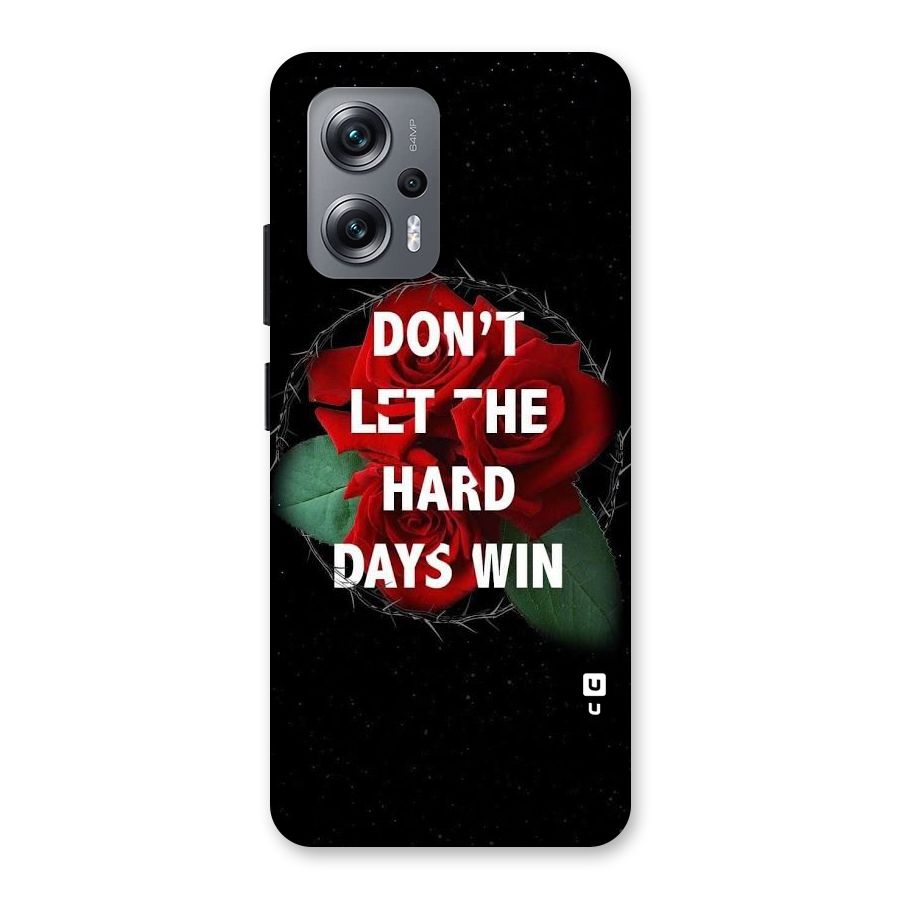 Hard Days No Win Back Case for Redmi K50i