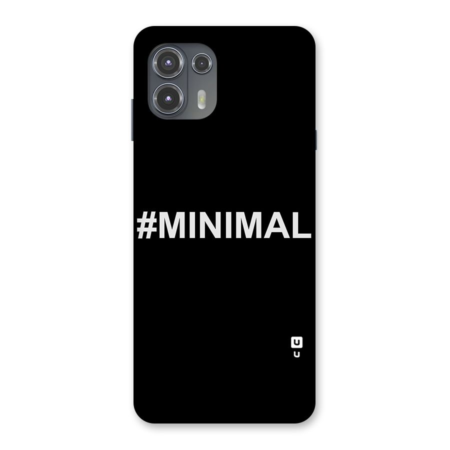 Hashtag Minimal Black Back Case for Motorola Edge 20 Fusion