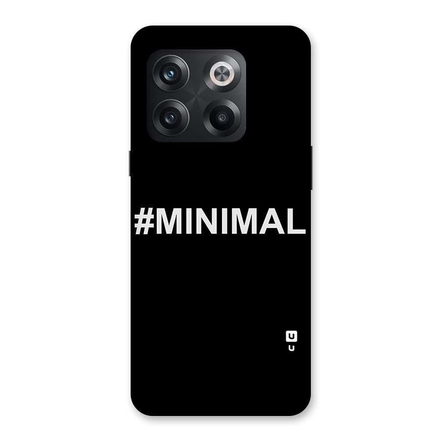 Hashtag Minimal Black Back Case for OnePlus 10T