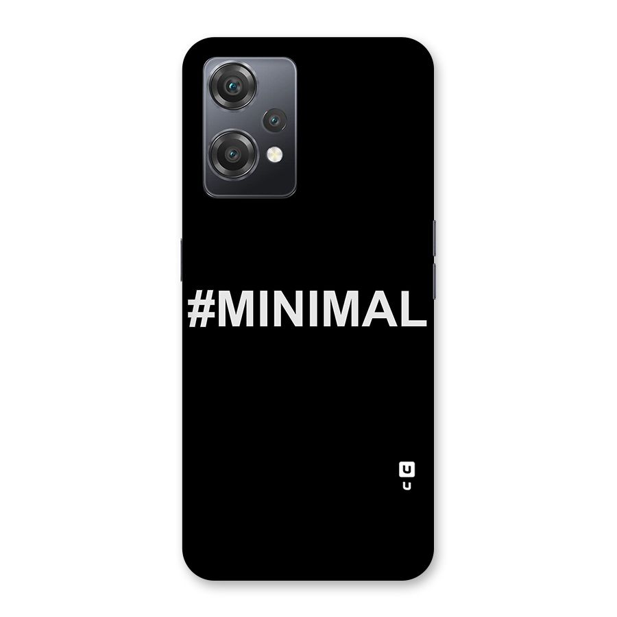 Hashtag Minimal Black Back Case for OnePlus Nord CE 2 Lite 5G