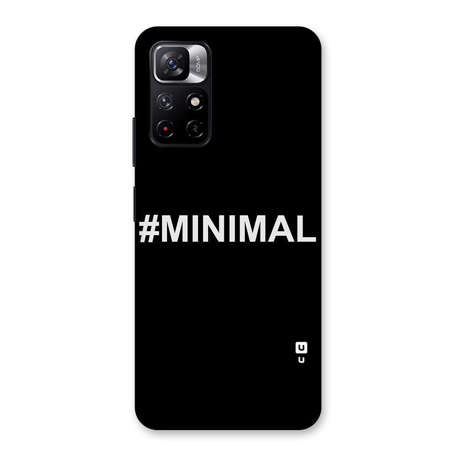 Hashtag Minimal Black Back Case for Redmi Note 11T 5G