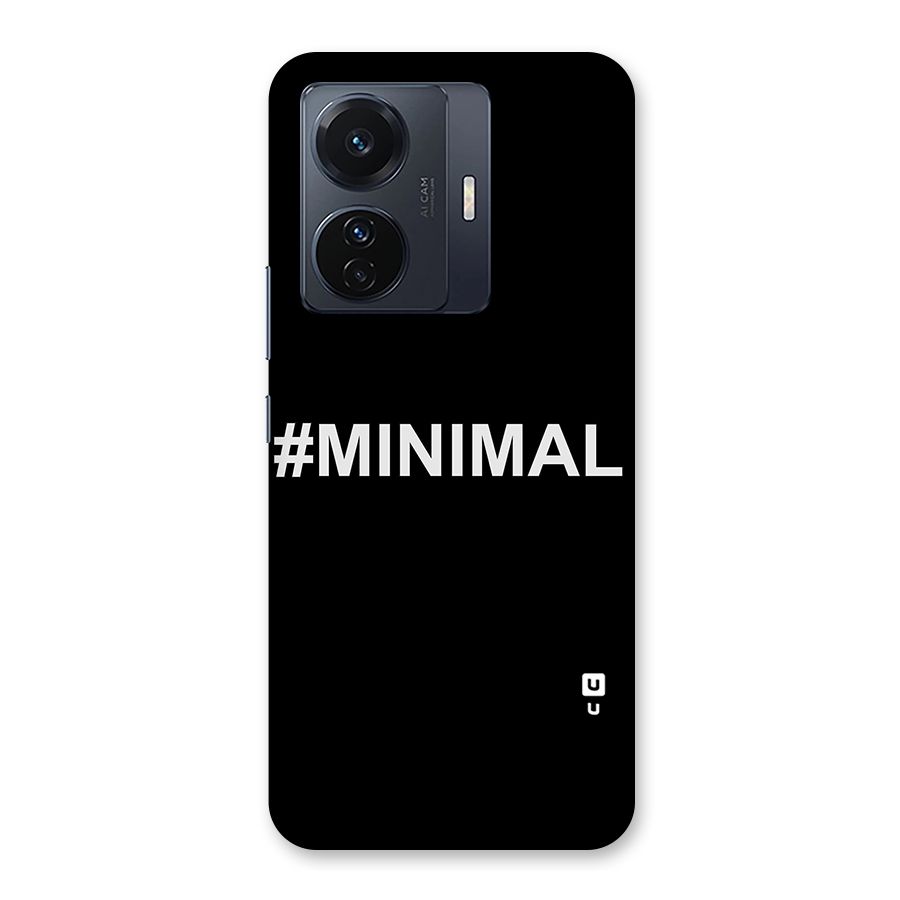 Hashtag Minimal Black Back Case for Vivo T1 Pro