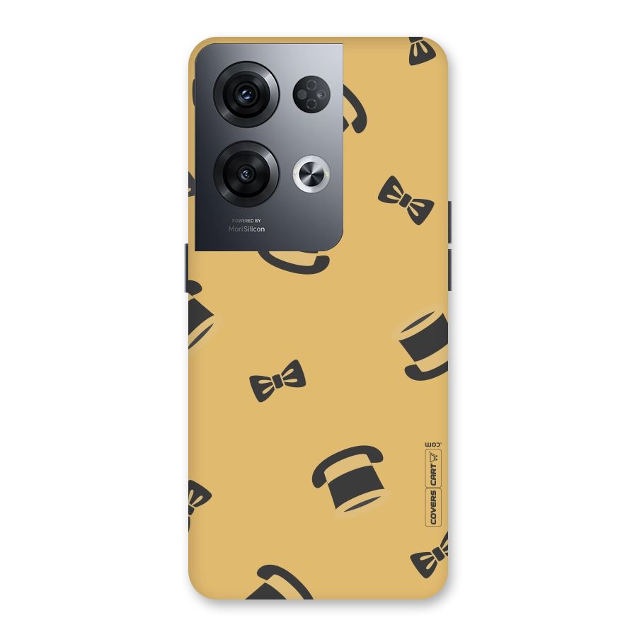 Hat and Bow Tie Back Case for Oppo Reno8 Pro 5G