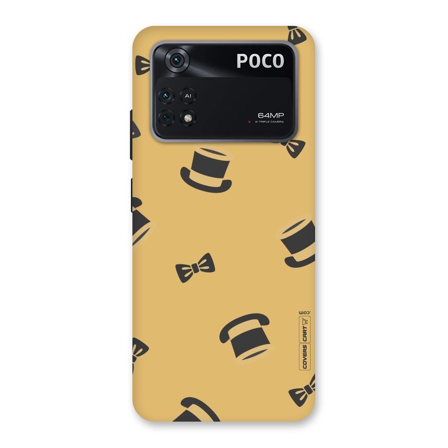 Hat and Bow Tie Back Case for Poco M4 Pro 4G