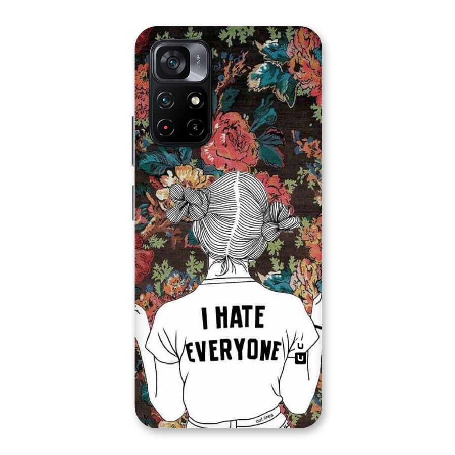 Hate Everyone Back Case for Poco M4 Pro 5G