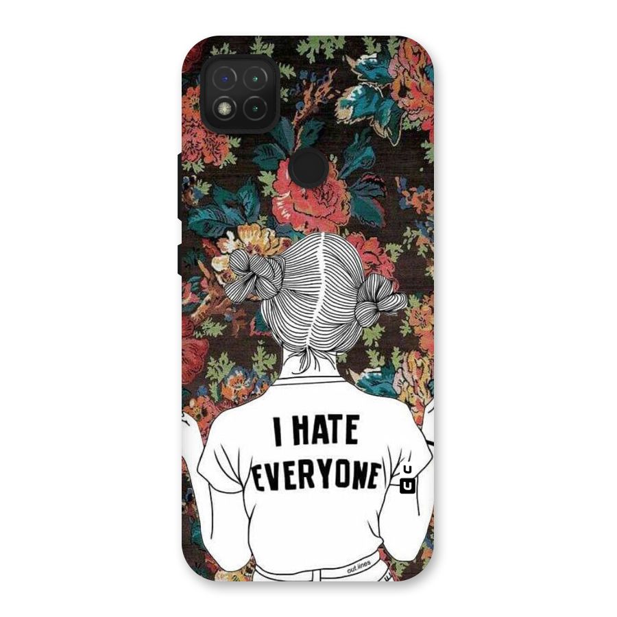 Hate Everyone Back Case for Redmi 9 Activ