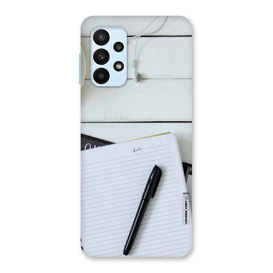 Headphones Notes Back Case for Galaxy A23