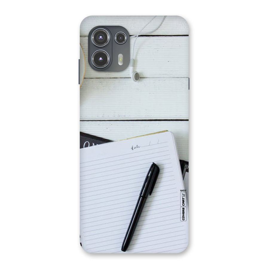 Headphones Notes Back Case for Motorola Edge 20 Fusion