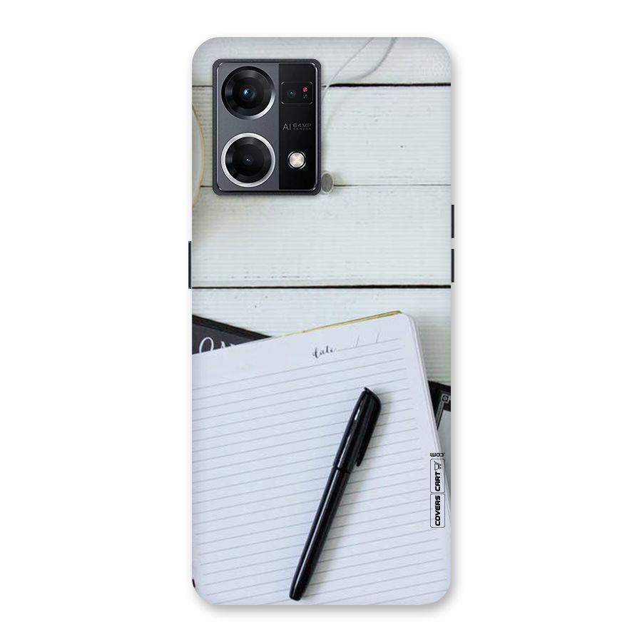 Headphones Notes Glass Back Case for Oppo F21 Pro 5G