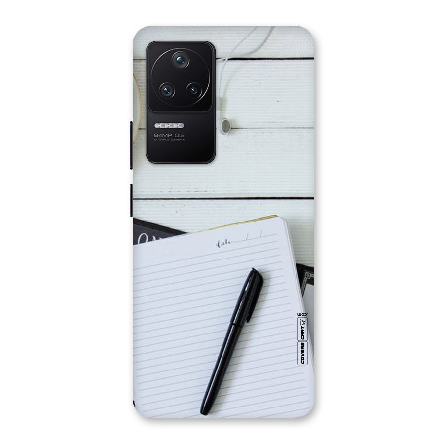Headphones Notes Back Case for Poco F4 5G