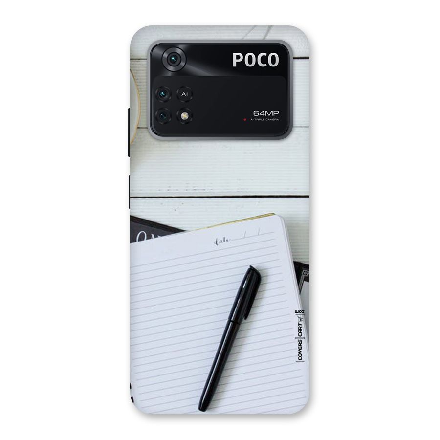 Headphones Notes Back Case for Poco M4 Pro 4G