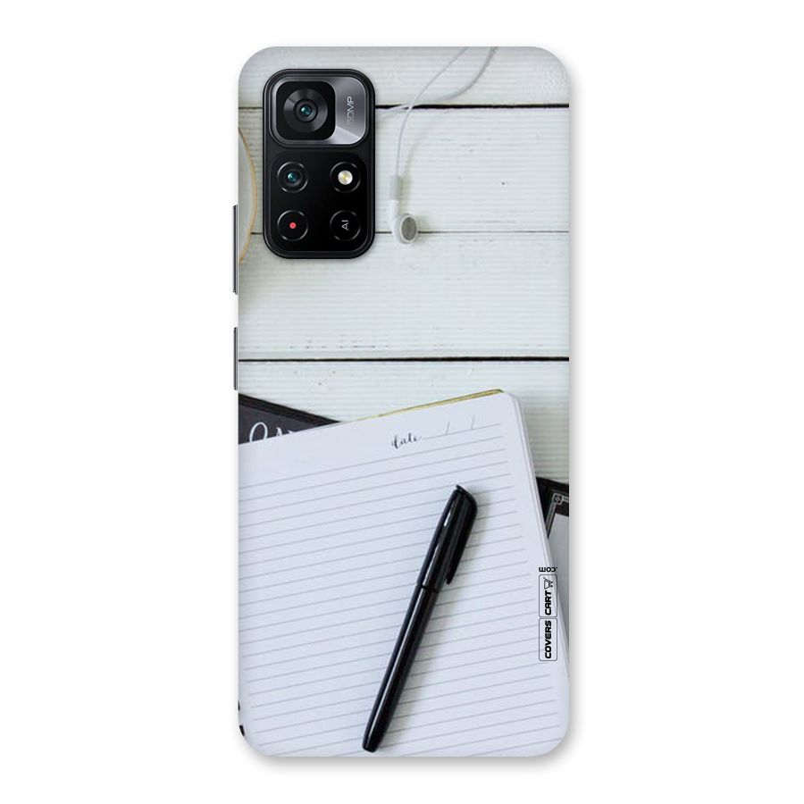 Headphones Notes Back Case for Poco M4 Pro 5G