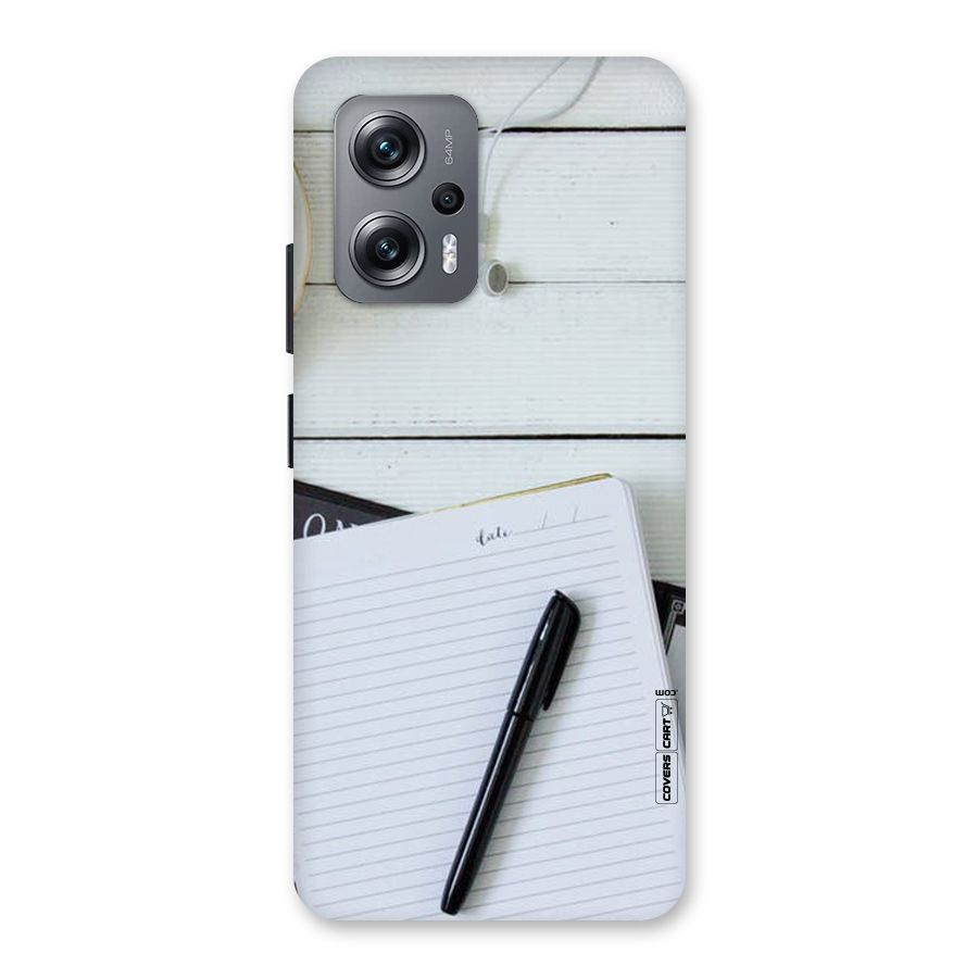 Headphones Notes Back Case for Redmi K50i