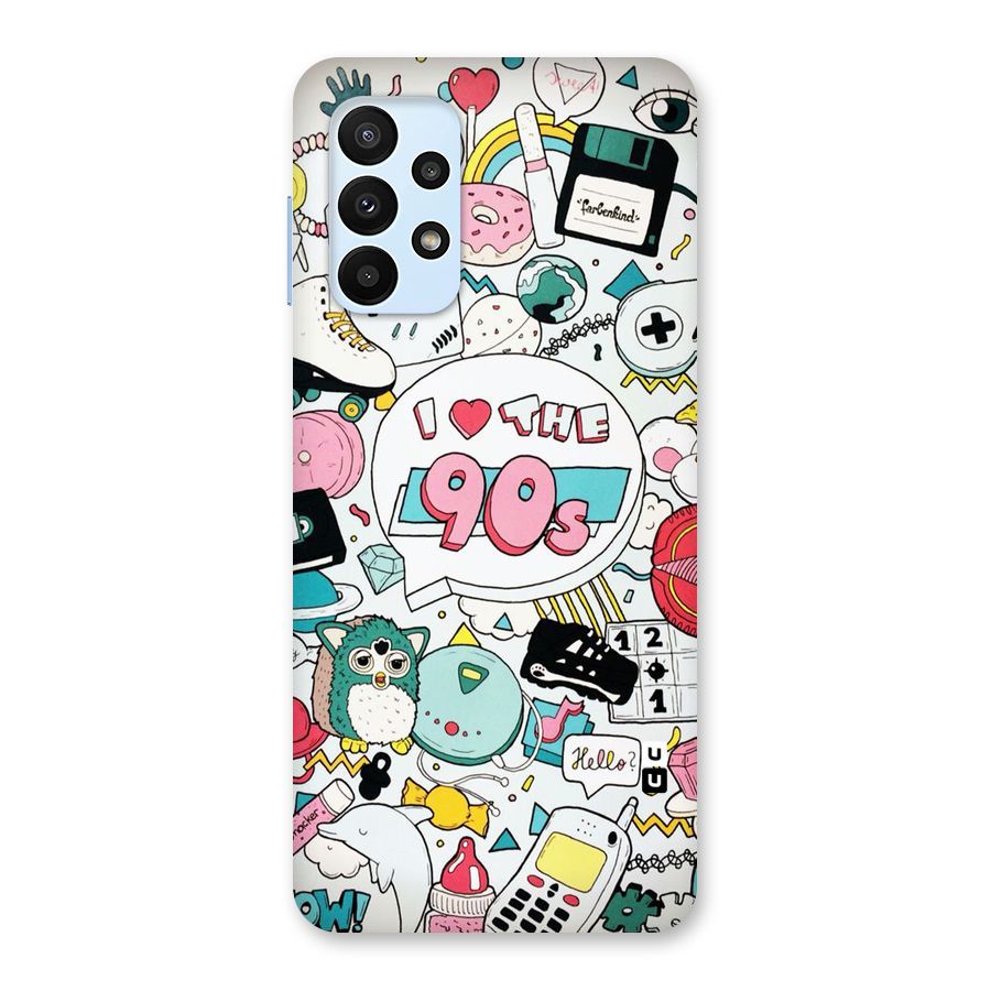 Heart 90s Back Case for Galaxy A23