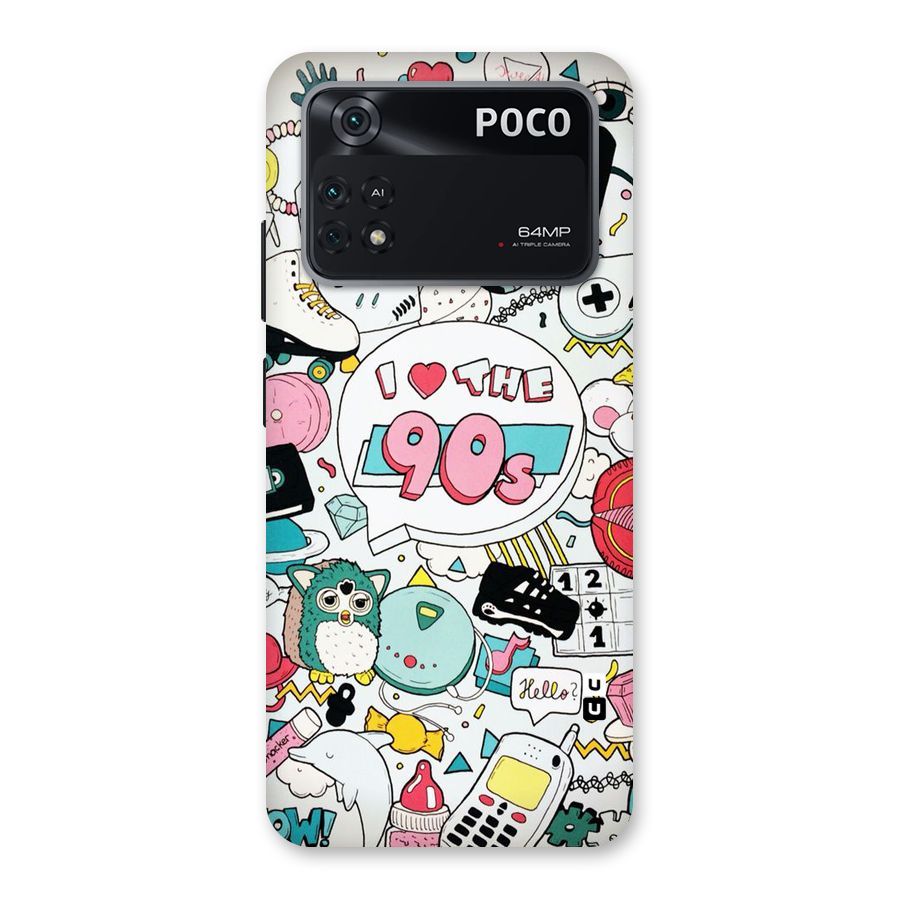 Heart 90s Back Case for Poco M4 Pro 4G